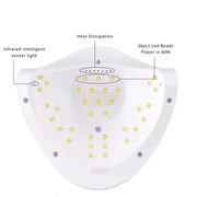 SUN X5 Plus UV LED Nail Lamp 180W | White UV Lamp