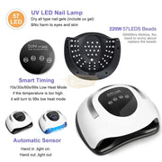 Sun X9 Max UV LED Nail Lamp 220W UV Lamp