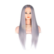 Synthetic Hair No-Makeup Mannequin Training Head for Braiding & Cutting Mannequin Head