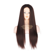 Synthetic Hair No-Makeup Mannequin Training Head for Braiding & Cutting Mannequin Head