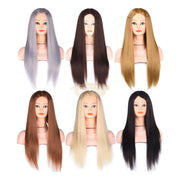 Synthetic Hair No-Makeup Mannequin Training Head for Braiding & Cutting Mannequin Head