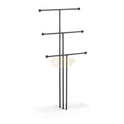 T-Shape Metal Jewelry Display Stand (Organizer only) Black Jewelry Holder