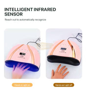 T18 UV LED Nail Lamp 258W | PINK/GOLD UV Lamp