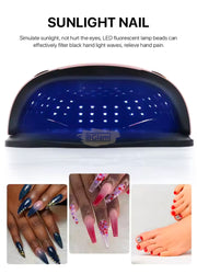 T18 UV LED Nail Lamp 258W | PINK/GOLD UV Lamp