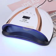 T18 UV LED Nail Lamp 258W | White/Gold UV Lamp