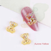 Teddy Nail Charm | Aurora Yellow nail art decoration