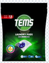 TEMS 13pcs 4 in 1 Laundry Capsule For Blacks 18g Laundry Pod
