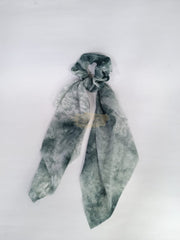 Tie Dye Chiffon Bow Long Tail Scrunchie Design 8 Hair Accessories