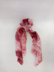 Tie Dye Chiffon Bow Long Tail Scrunchie Design 8 Hair Accessories