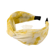 Tie Dye Headband Yellow Hair Accessories