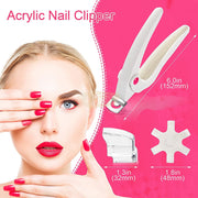 Triple Cut Acrylic Nail Tip Cutter with Measuring dial and guard Nail Accessories