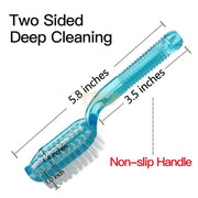 Two Sided Handle Grip Fingernail Brush Nail Cleaning Brush