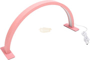 U-Shaped Beauty Table Lamp 550mm | Pink Lighting