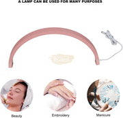 U-Shaped Beauty Table Lamp 550mm | Pink Lighting