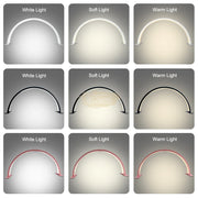 U-Shaped Beauty Table Lamp 550mm | Pink Lighting