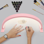 U-Shaped Beauty Table Lamp 550mm | Pink Lighting