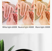 U-Shaped Beauty Table Lamp 750mm | White Lighting