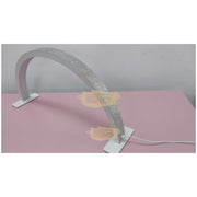 U-Shaped Beauty Table Lamp with Diamond 550mm | Pink Lighting