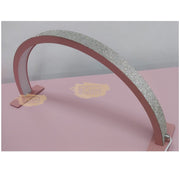 U-Shaped Beauty Table Lamp with Diamond 550mm | Pink Lighting