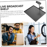 Universal Clamp-On Utility Shelf with Phone Clip 27*20.5cm Furniture Accessories