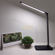 USB LED Desk Lamp 6W with USB Charging Port Black Salon Furnishing
