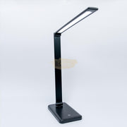 USB LED Desk Lamp 6W with USB Charging Port Black Salon Furnishing