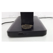 USB LED Desk Lamp 6W with USB Charging Port Black Salon Furnishing