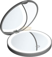 USB Rechargeable LED Travel Magnifying Mirror | 80*80*20mm (USB cable included) Travel Mirror