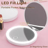 USB Rechargeable LED Travel Magnifying Mirror | 80*80*20mm (USB cable included) Travel Mirror