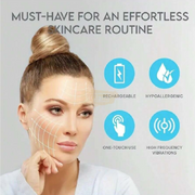 USB Rechargeable Ultrasonic Skin Scrubber Blackhead Remover | Pore Cleansing Facial Device for Clear Skin Skin Care