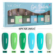VICOVI CJ6S-C Gel Polish Set | 6×15ml | HEMA & TPO-Free