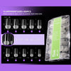 Vicovi 480pcs Full Cover Short Coffin Nail Tips | Half Matte