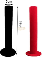 Velvet Tower Hair Band & Bracelet Organizer | Black (organizer only) Jewelry Holder