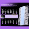 Vicovi 480pcs Professional Nail Tips Semi-frosted Short Almond Slices | Full cover Nail Tips