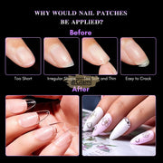 Vicovi 480pcs Professional Nail Tips Semi-frosted Oval Shape | Full cover Nail Tips