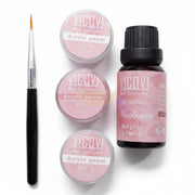 Vicovi Acrylic Nail Powder Kit | Clear White & Pink Set Acrylic Nail Kit