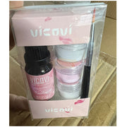 Vicovi Acrylic Nail Powder Kit | Clear White & Pink Set Acrylic Nail Kit