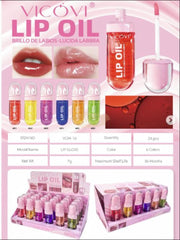 VICOVI Hydrating Lip Oil Gloss 7g – 6 Colors Lip Oil Gloss