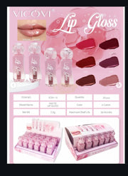 VICOVI Lip Gloss 2.5g | High Shine 6 Colors Lip Gloss