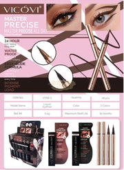 VICOVI Liquid Eyeliner Master Precise All Day 0.6g - 2 Colors Liquid Eyeliner Pen
