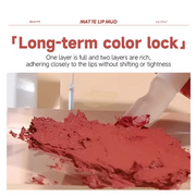 VICOVI Matte Lip Mud 6g | Long-Lasting Velvet Finish - 6 colors Matte Lipstick