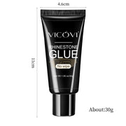 VICOVI Rhinestone Nail Glue Gel No‑Wipe 30g Nail Art Adhesive