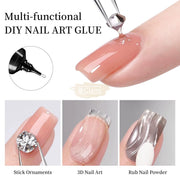 VICOVI Rhinestone Nail Glue Gel No‑Wipe 30g Nail Art Adhesive