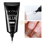 VICOVI Rhinestone Nail Glue Gel No‑Wipe 30g Nail Art Adhesive