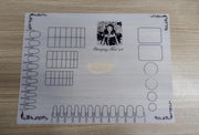 Washable Nail Training Practice Sheet Table Mat - M-104 E Nail Tips