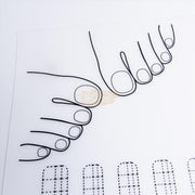 Washable Nail Training Practice Sheet Table Mat - M-109 Nail Tips