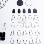 Washable Nail Training Practice Sheet Table Mat - M-109 Nail Tips