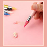 Wax Head Rhinestone Picker & Dotting Pen with Cap Nail Art Tool