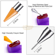 Wax Head Rhinestone Picker & Dotting Pen with Cap Nail Art Tool