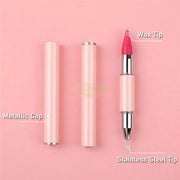 Wax Head Rhinestone Picker & Dotting Pen with Cap Nail Art Tool